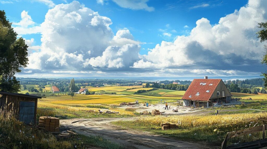 Consejos esenciales para construir en un terreno agrícola en 2024: instalación de paneles solares y energía eólica doméstica